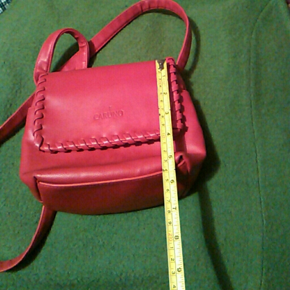 Carlino red soft leather purse